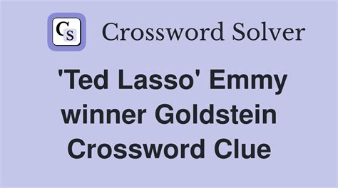 We will try to find the right answer to this particular <strong>crossword clue</strong>. . Emmy winner for ted lasso crossword clue